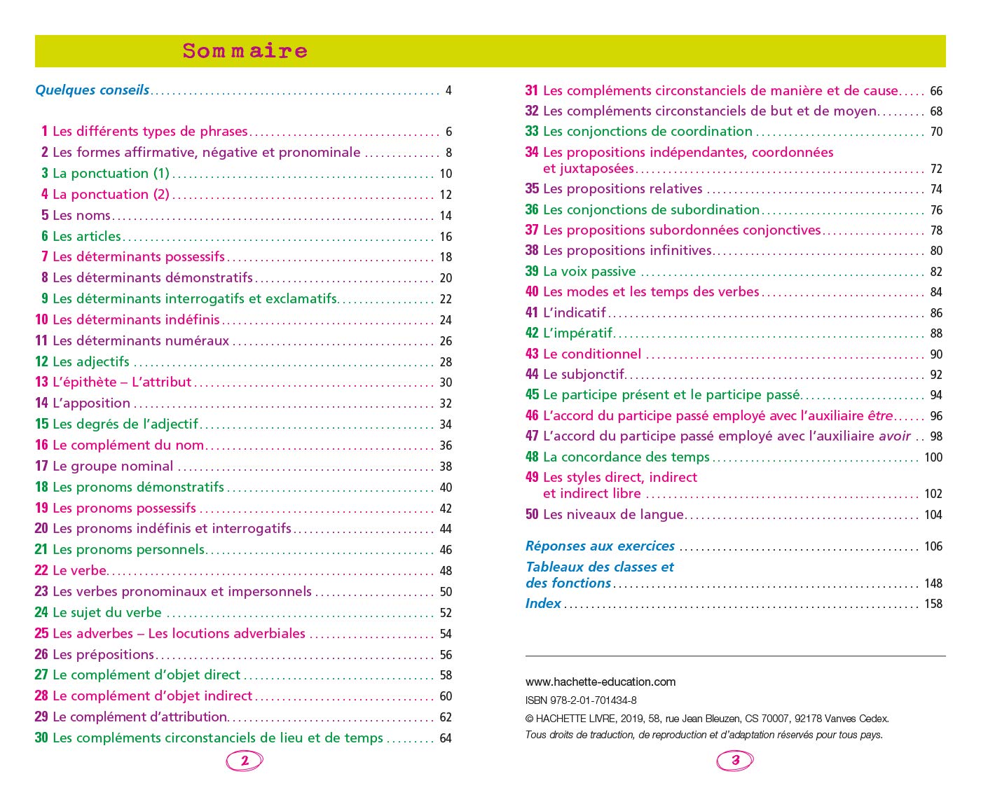 BLED Les 50 règles d'or de la grammaire