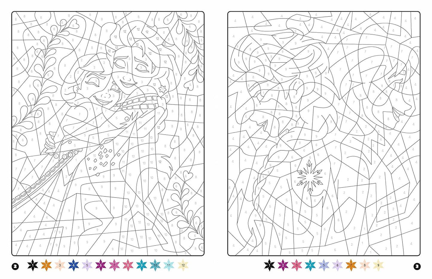 LA REINE DES NEIGES - Coloriages Magiques - Mystères - Disney