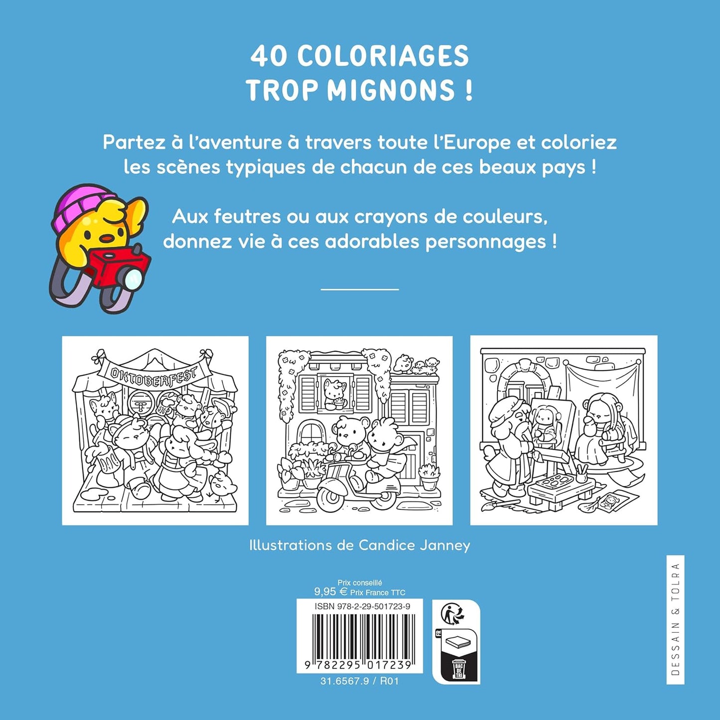 Europe Cosy - Jade Summer - Coloriages fun et mignons pour adultes pour se détendre - Cosy colo