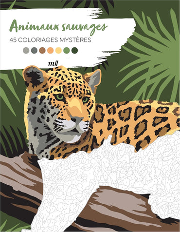 Animaux sauvages - 45 coloriages mystères