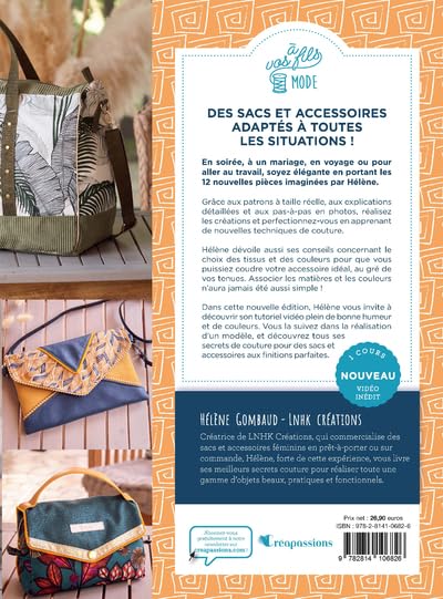 Sacs, pochettes et accessoires pour femmes - Nouvelle édition - 12 créations élégantes pour donner du peps à votre dressing