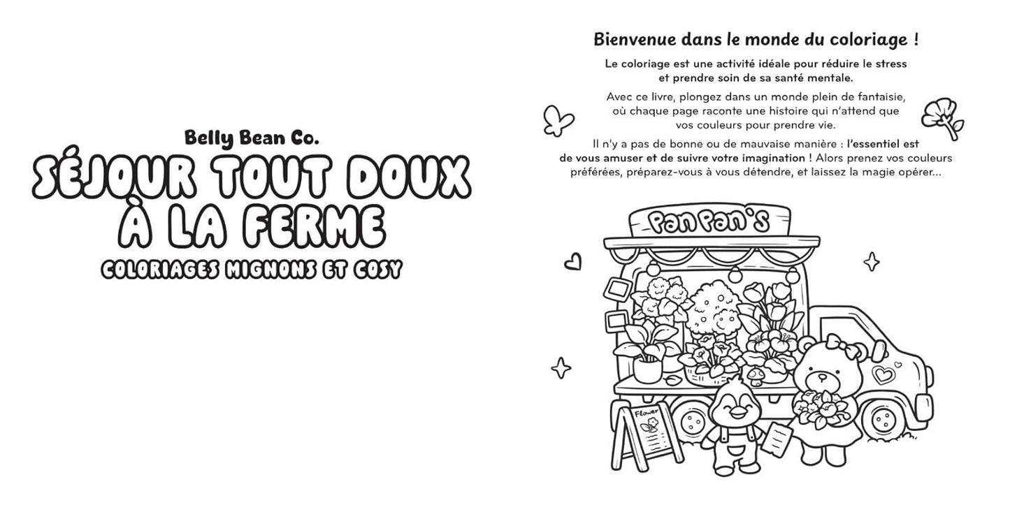 Séjour tout doux à la ferme - Belly Bean - Coloriages mignons et cosy - Cosy colo