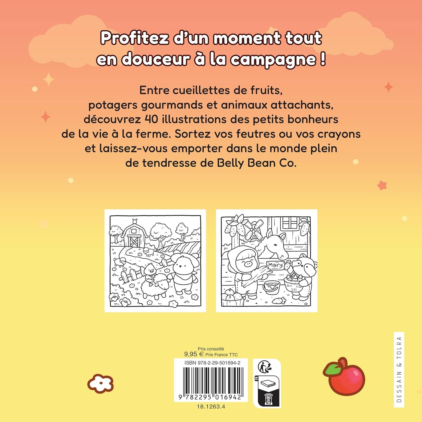 Séjour tout doux à la ferme - Belly Bean - Coloriages mignons et cosy - Cosy colo