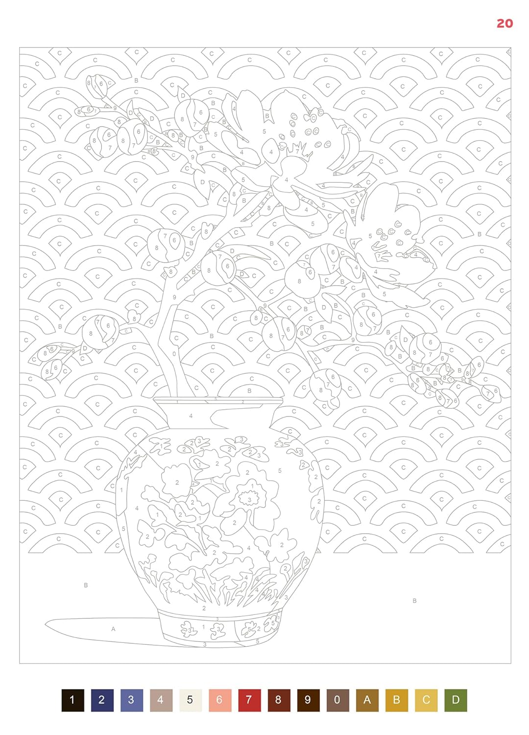 Coloriages au numéro - Sérénité