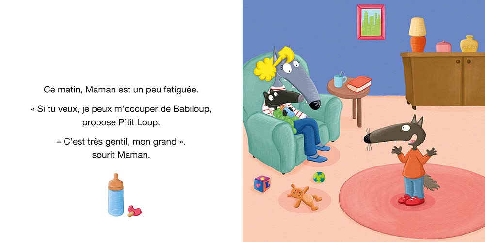 P'tit Loup aime sa petite soeur