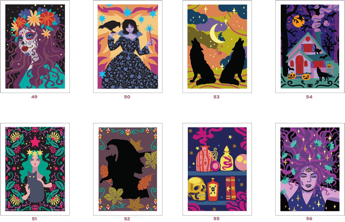 Coloriages mystères - Sorcières