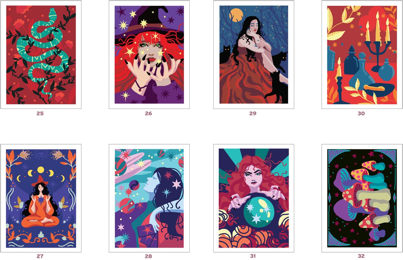 Coloriages mystères - Sorcières
