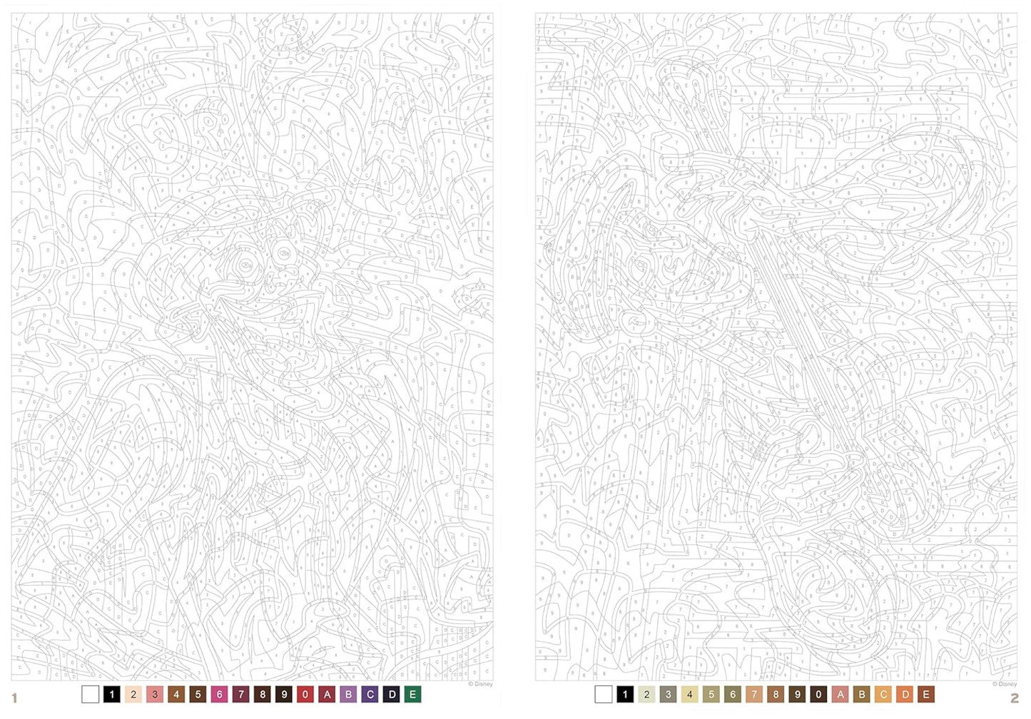 Coloriages mystères Disney - Grands classiques Spécial débutants