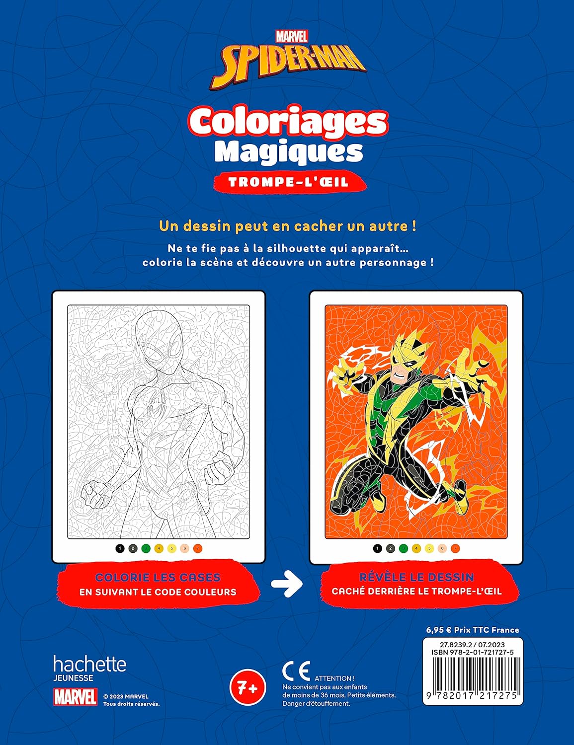 SPIDER-MAN - Coloriages magiques - Trompe-l'oeil (7+) - Héros contre Vilains - MARVEL