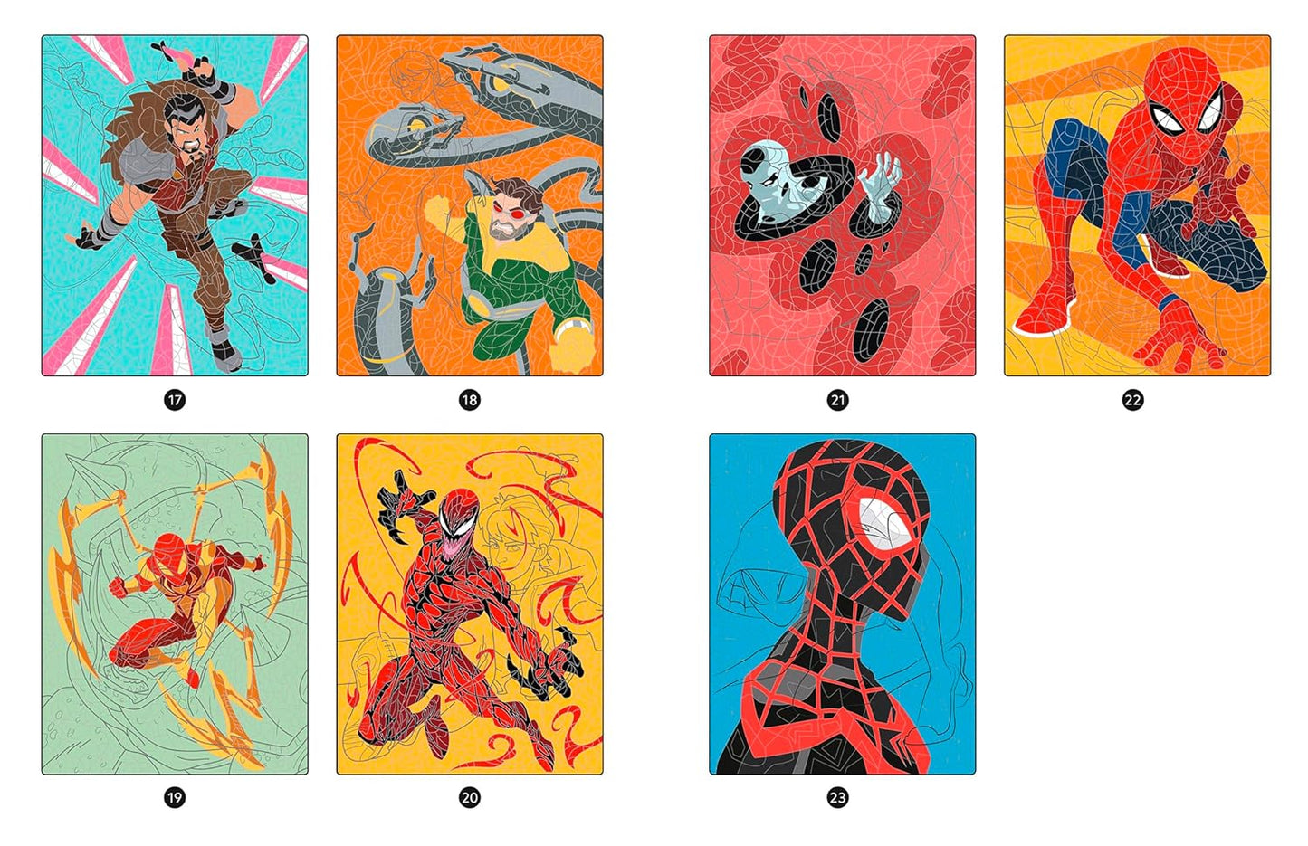 SPIDER-MAN - Coloriages magiques - Trompe-l'oeil (7+) - Héros contre Vilains - MARVEL