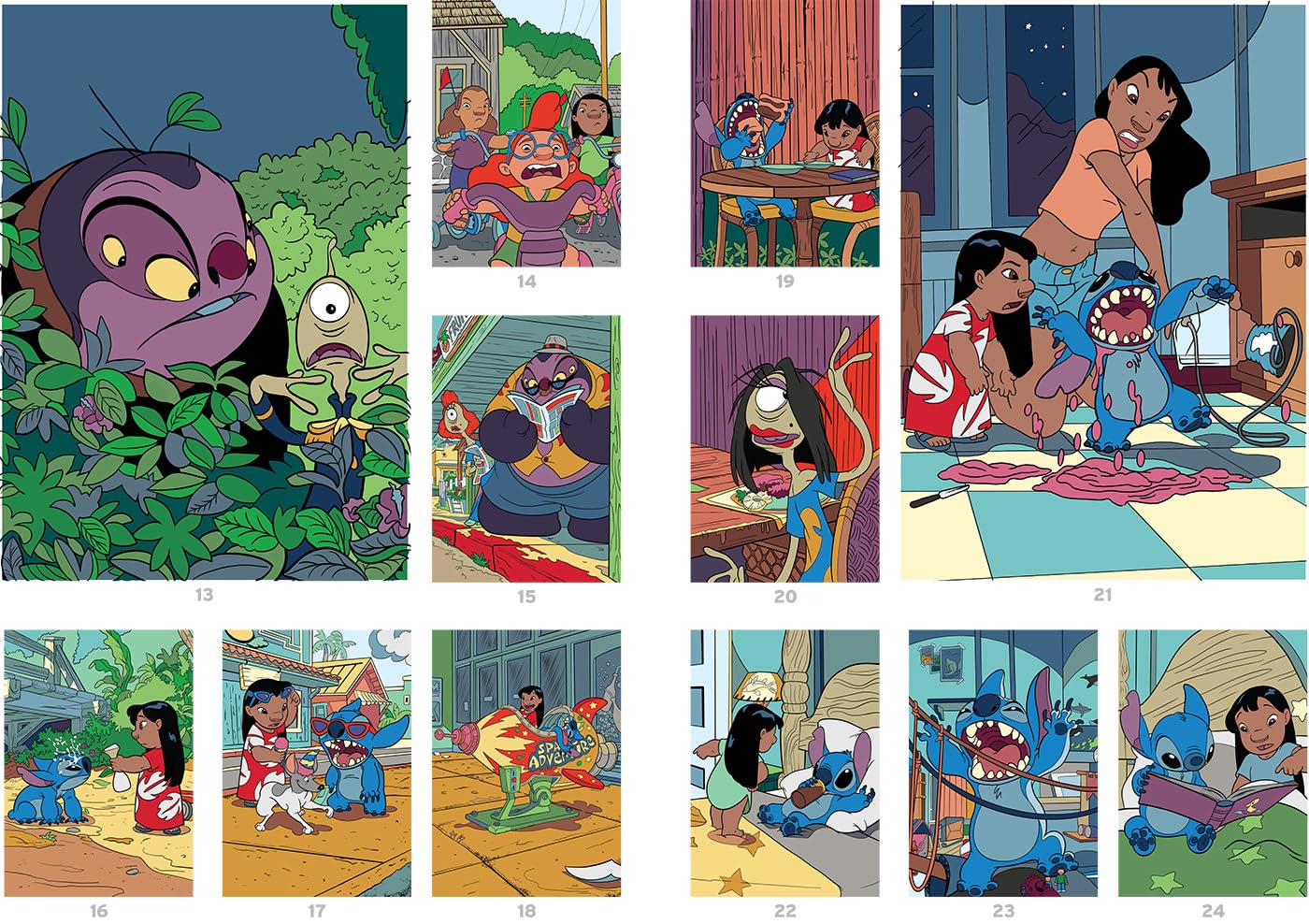 Coloriages au numéro - Stitch