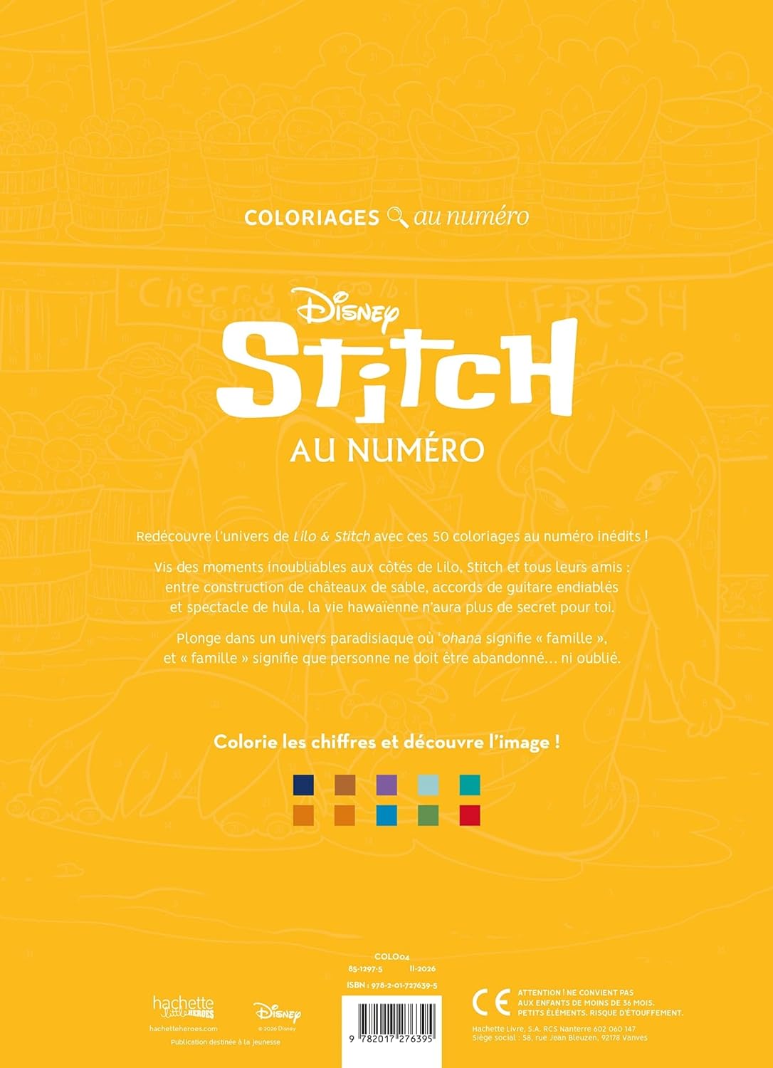 Coloriages au numéro - Stitch