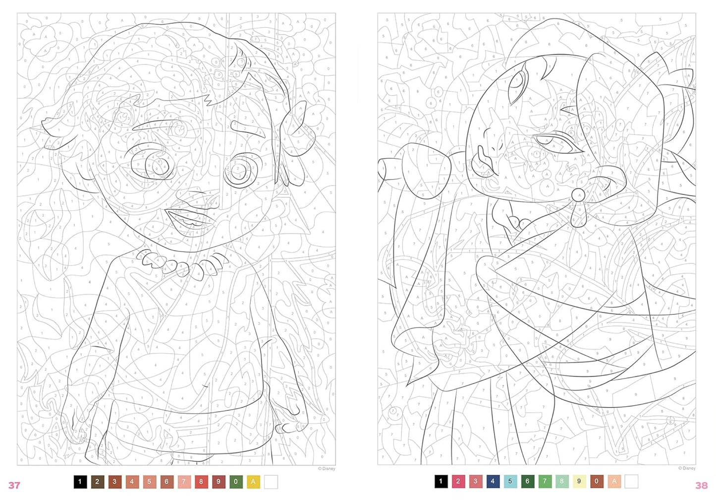 Coloriages mystères Disney - Trompe l'oeil Babies