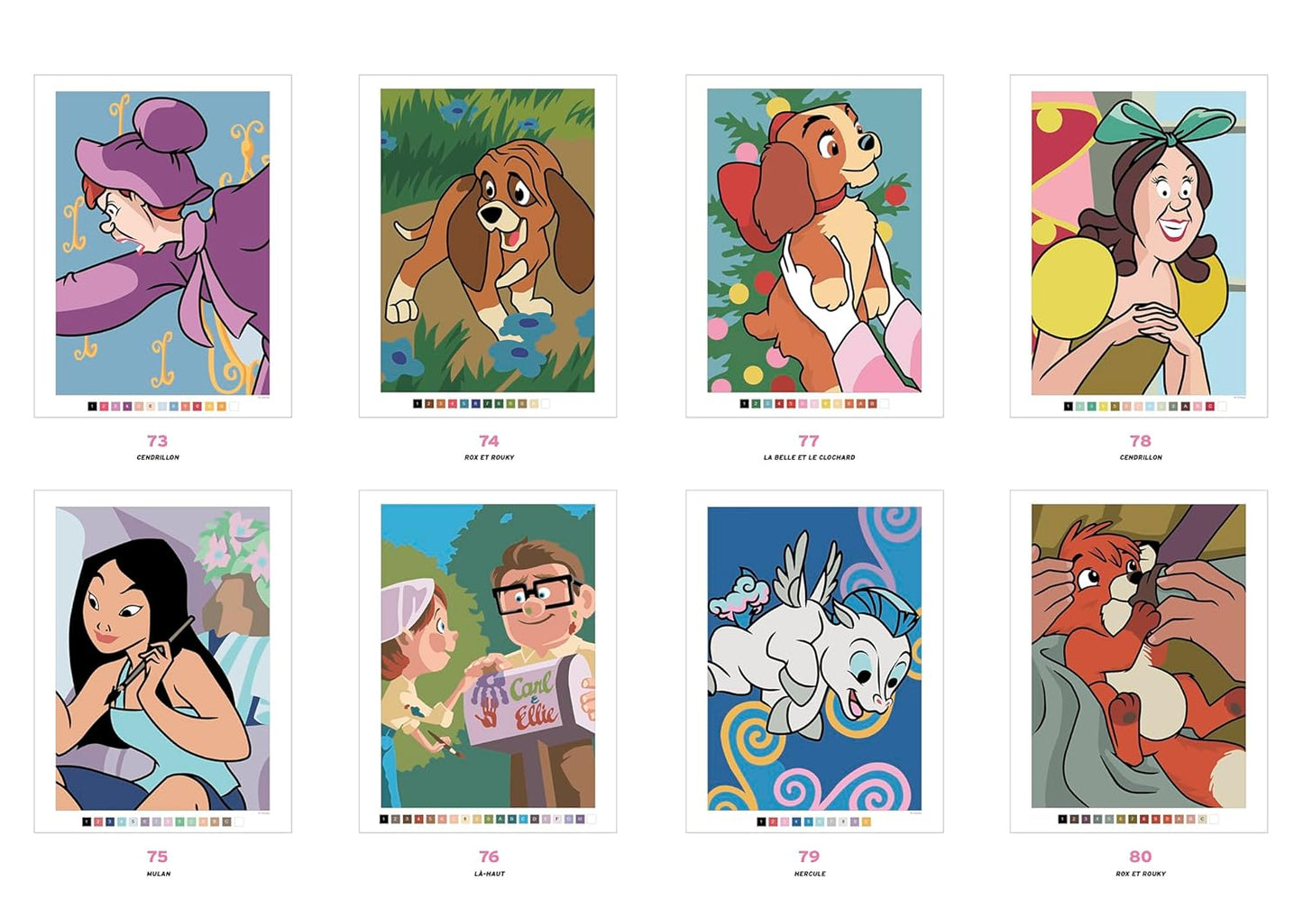Coloriages mystères Disney - Trompe l'oeil Babies