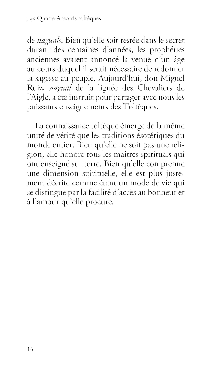 Les Quatre Accords toltèques