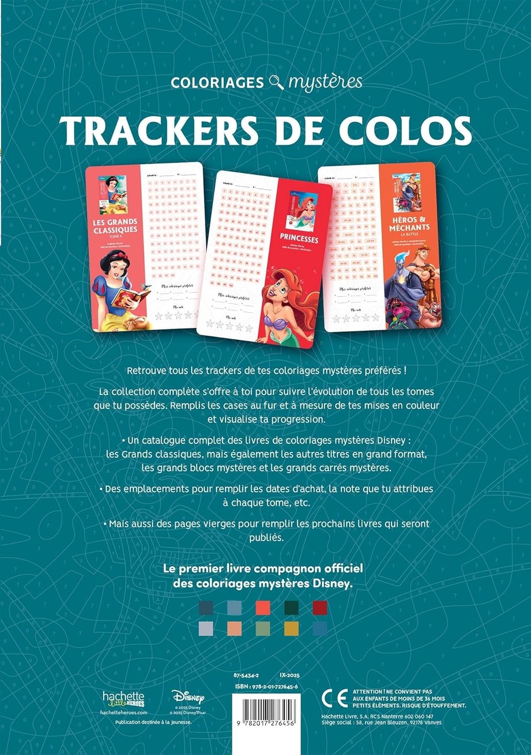 Livre compagnon - Les trackers de coloriages mystères Disney