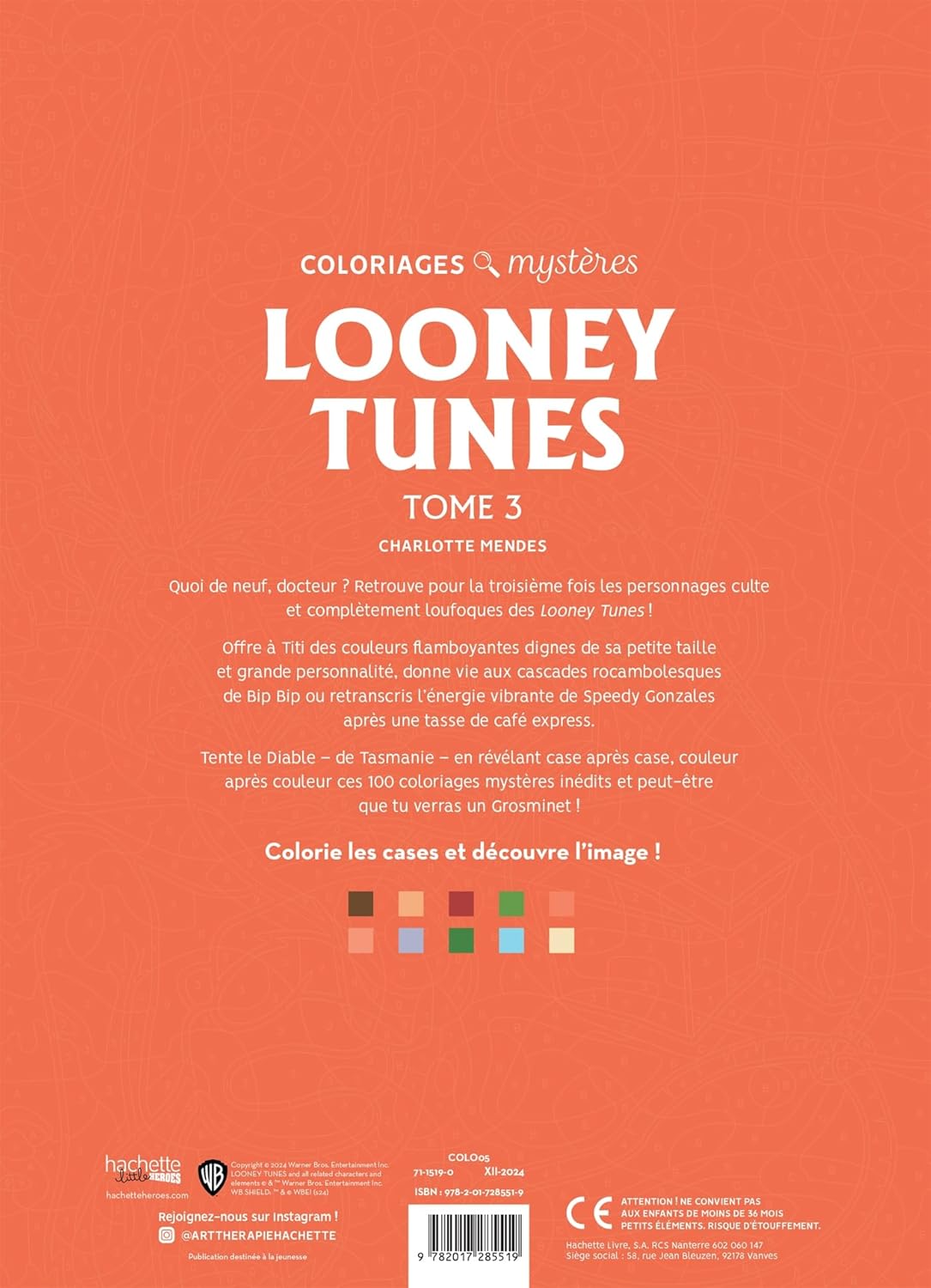 Coloriages mystères - Looney Tunes T3