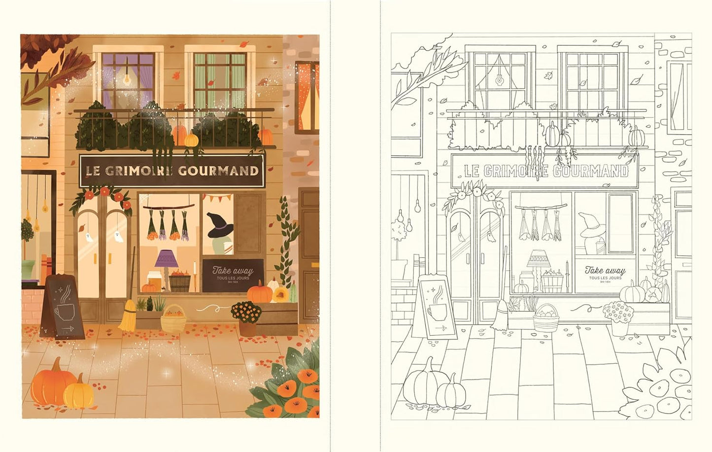 Flâneries urbaines : un beau livre à colorier