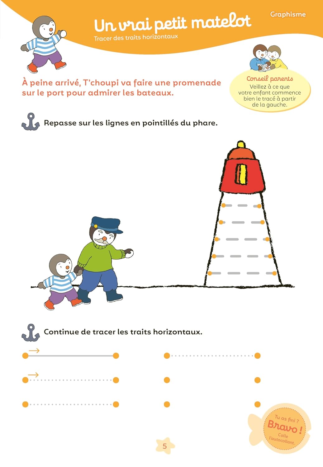 Mon Tchoupi Vacances PS vers la MS 3-4 ans