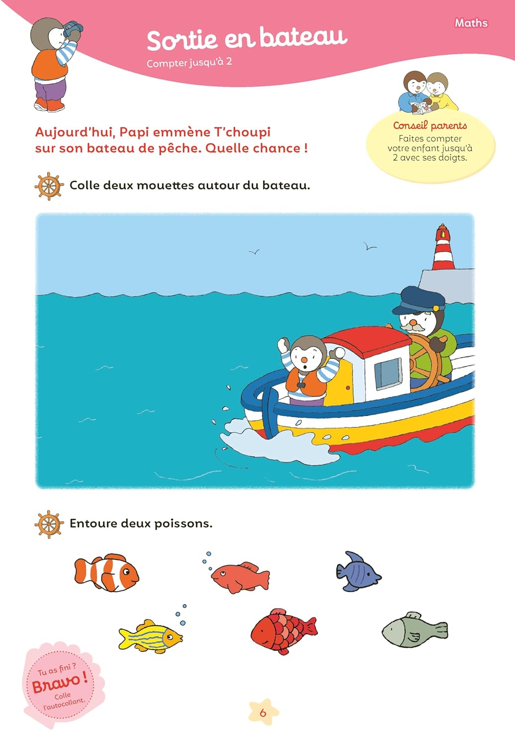 Mon Tchoupi Vacances PS vers la MS 3-4 ans