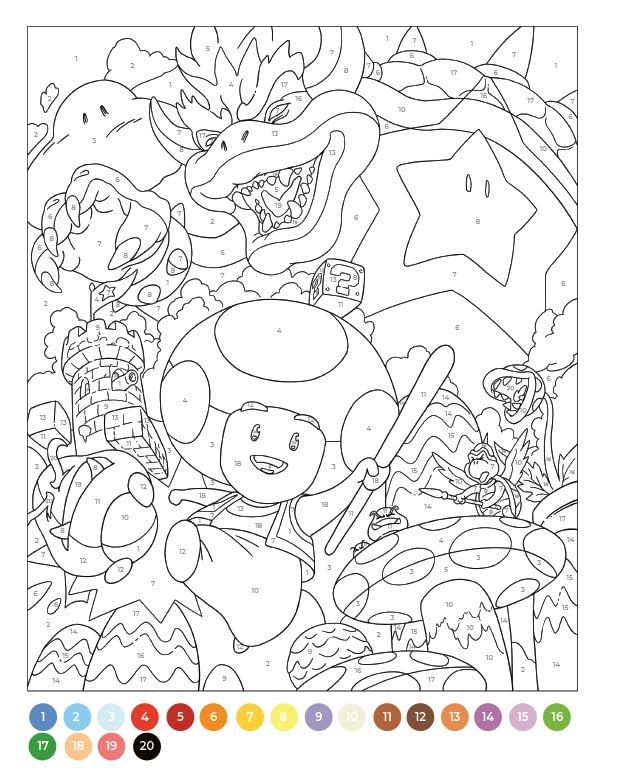 Coloriages par numéro - Jeux vidéo