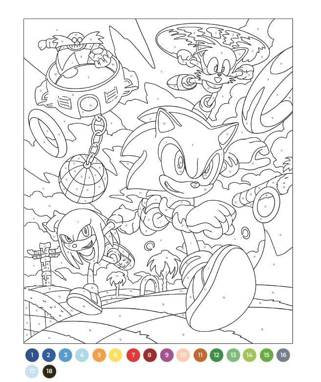 Coloriages par numéro - Jeux vidéo