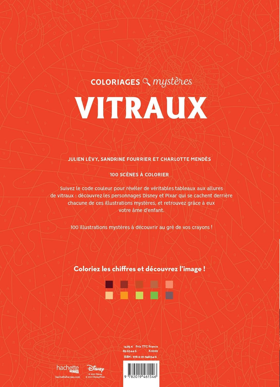 Coloriages mystères Disney - Vitraux