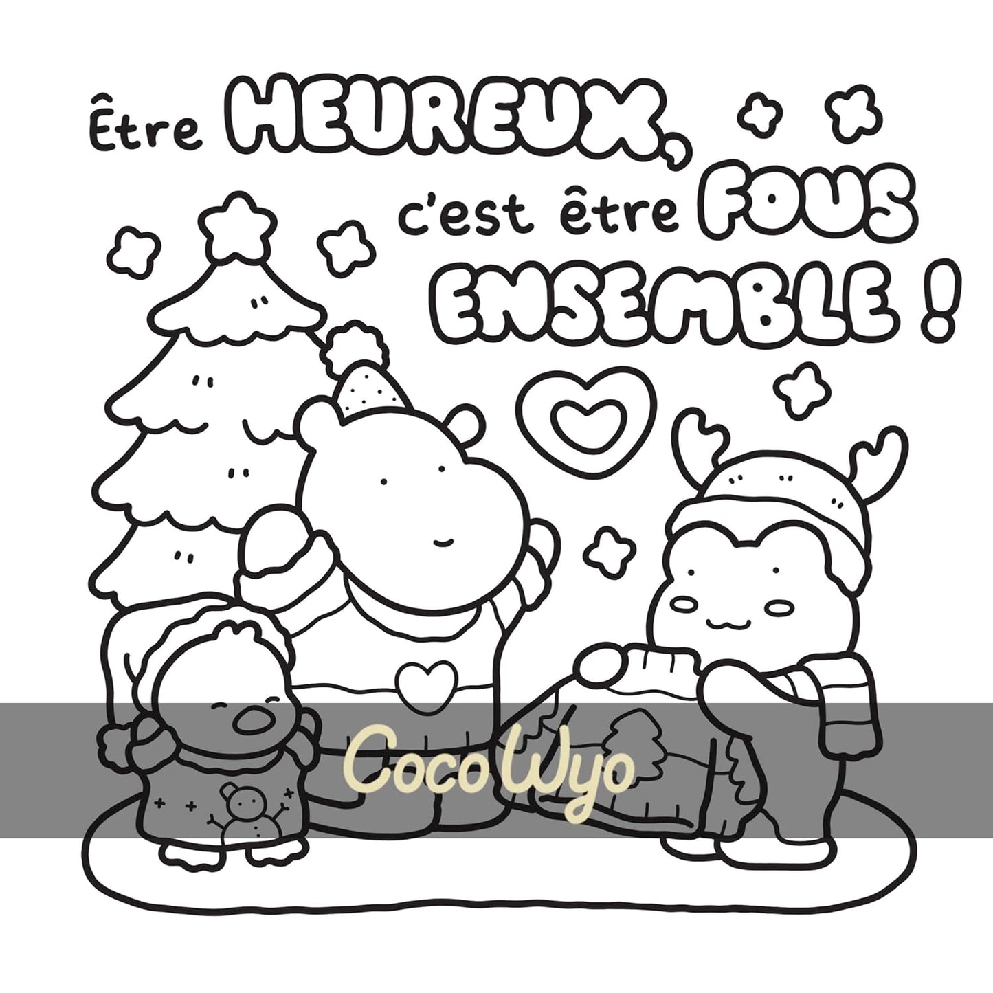 Petits mots cosy - Coco Wyo - Coloriages mignons et cocooning - Cosy colo