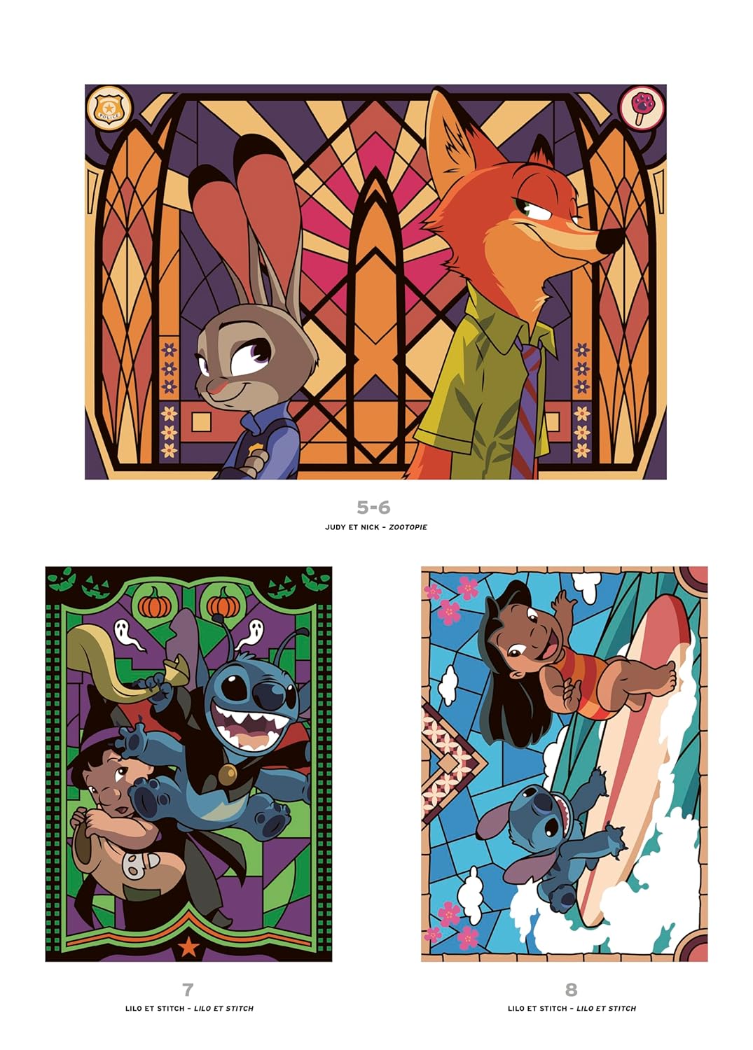 Coloriages mystères Disney - Vitraux Tome 2