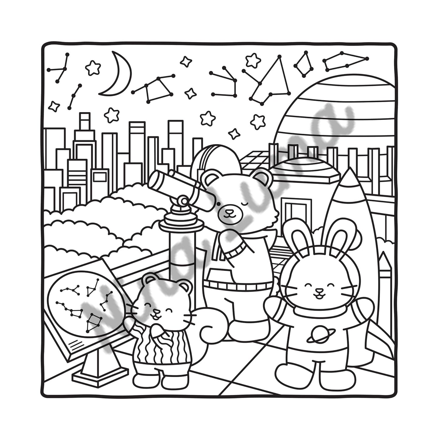 Snuggly friends - Voyage autour du monde - Nina Luma - Coloriages cosy et mignons - Cosy colo