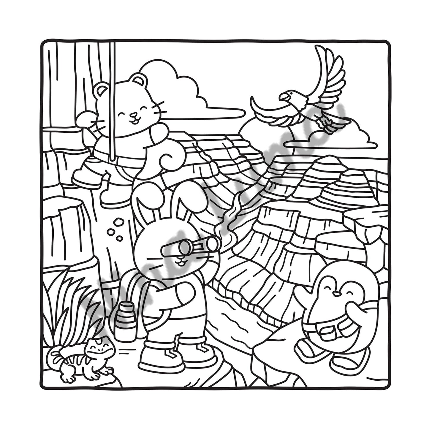 Snuggly friends - Voyage autour du monde - Nina Luma - Coloriages cosy et mignons - Cosy colo