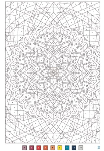 Coloriages mystères - Mandalas