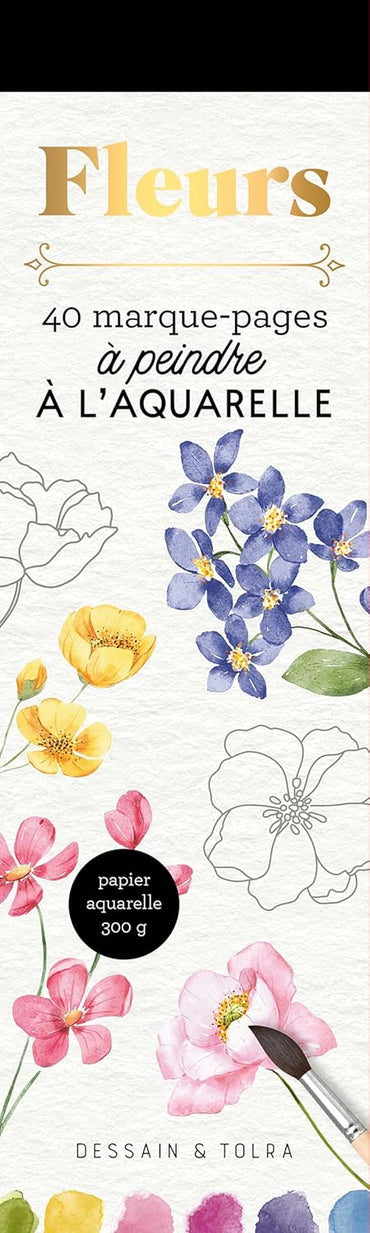 Marque-pages Fleurs à l'aquarelle