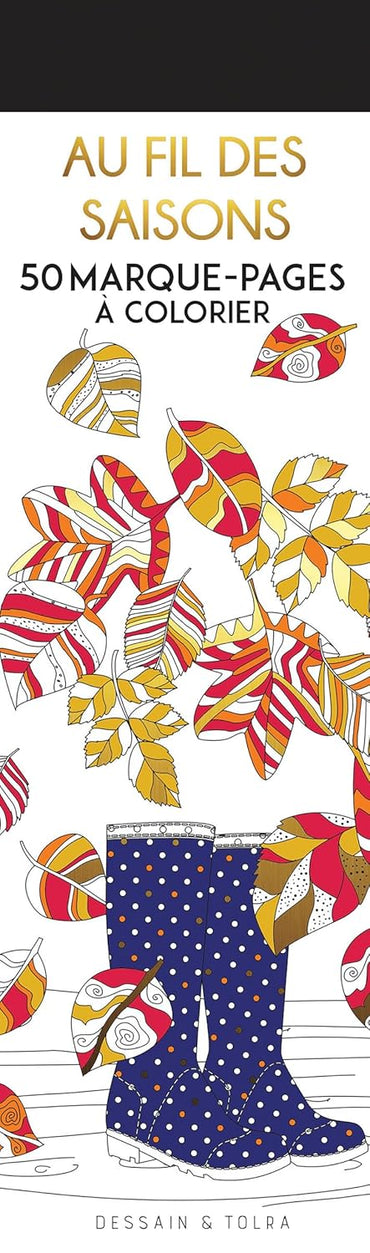 Au fil des saisons - 50 marque-pages à colorier