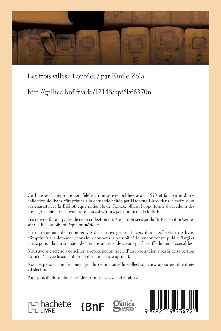 Les trois villes : Lourdes