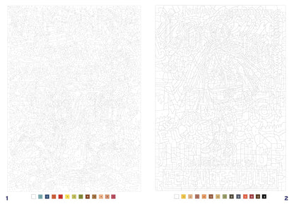 Coloriages mystères - Affiches de pub
