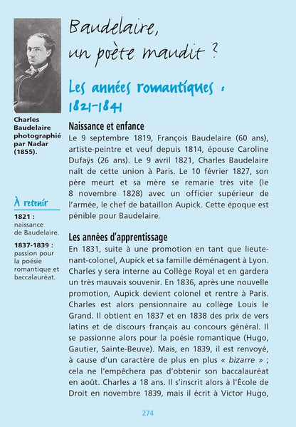 Bibliolycée - Les Fleurs du mal, Charles Baudelaire