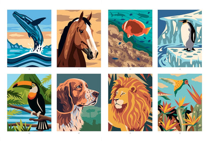 Merveilleux animaux - 40 coloriages mystère