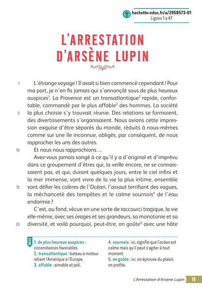 Bibliocollège - Arsène Lupin "Gentleman cambrioleur", Maurice Leblanc