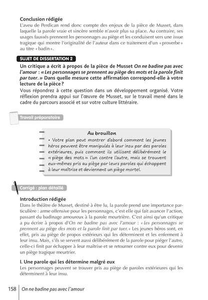 Bibliolycée - On ne badine pas avec l'amour, Alfred de Musset - BAC 2025
