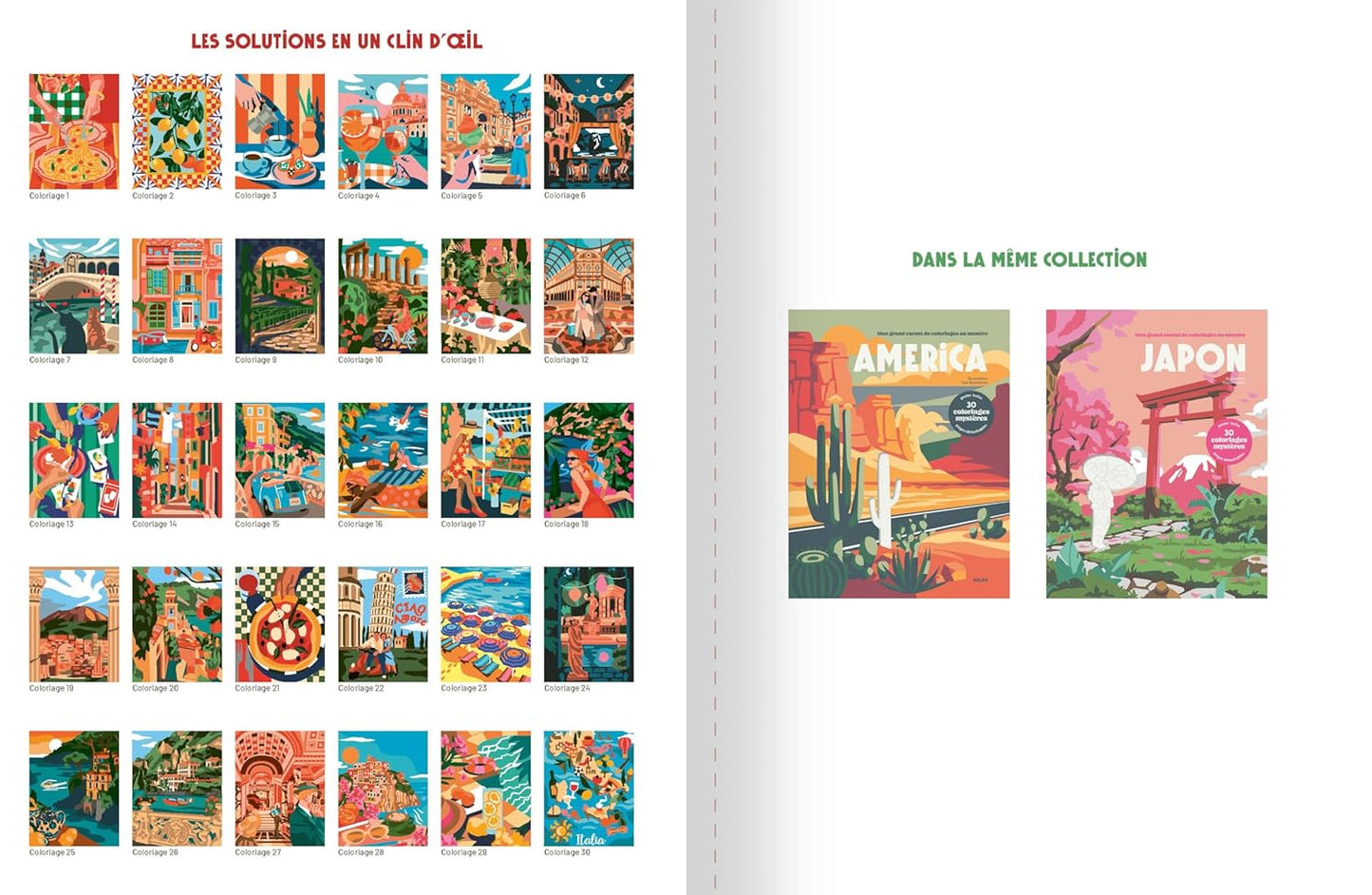 Coloriages au numéro - Bella Italia