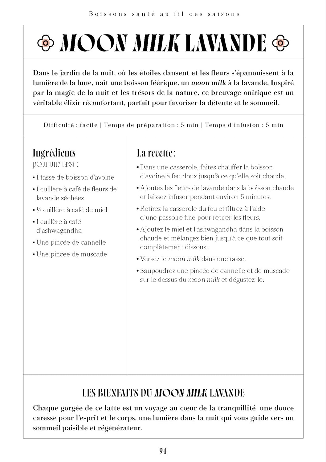 Boissons santé au fil des saisons