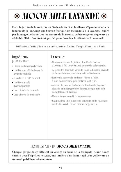 Boissons santé au fil des saisons