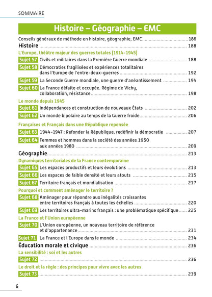 Annales BREVET 2025 - Tout-en-un 3e (Toutes les matières) - sujets et corrigés