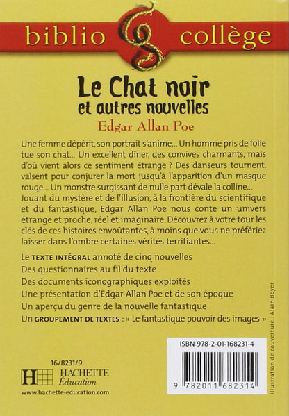Bibliocollège - Le Chat noir et autres nouvelles, Edgar Allan Poe