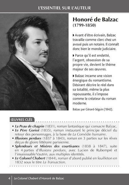 Bibliolycée - Le Colonel Chabert, Honoré de Balzac