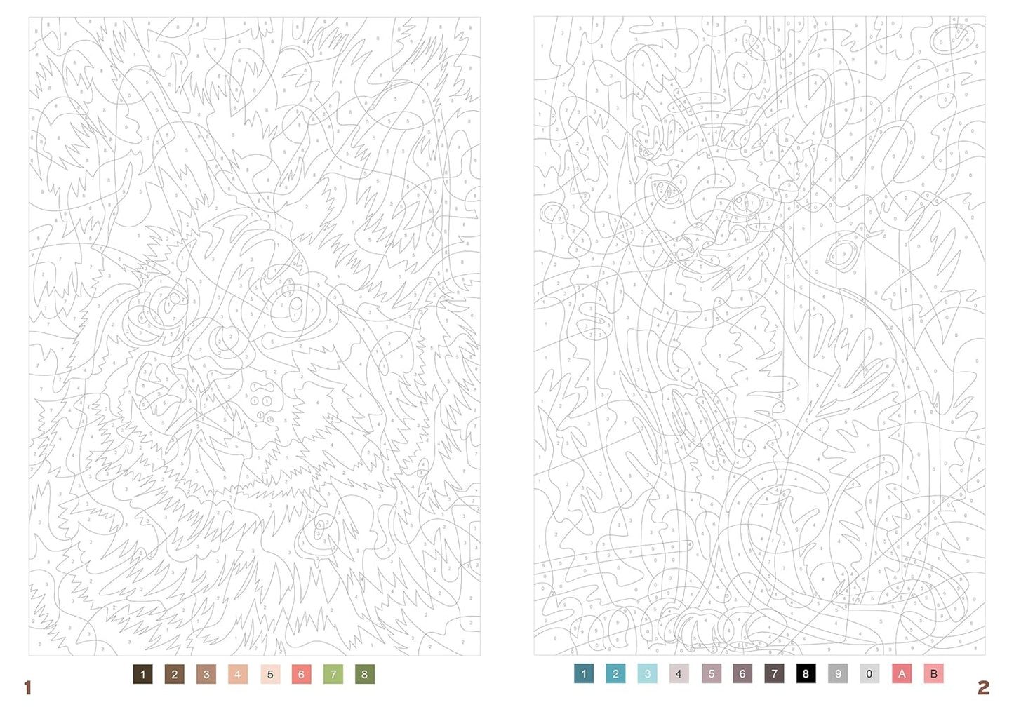 Coloriages mystères - Chats et félins