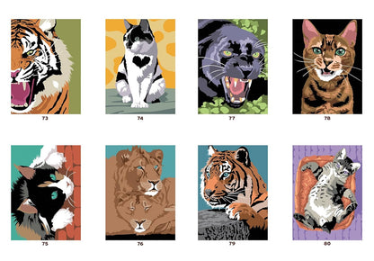 Coloriages mystères - Chats et félins