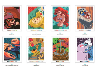 Coloriages mystères Disney - Trompe l'oeil Héros vs Méchants