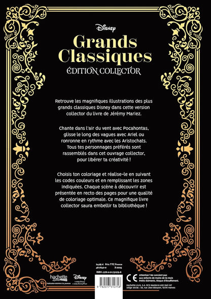 Coloriages mystères Disney - Grands classiques Tome 1 - Collector 10 ans
